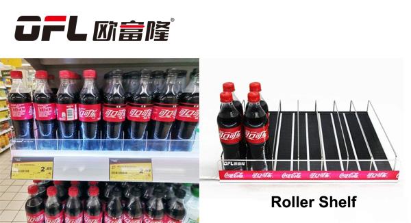 C-store Drink Roller Shelf