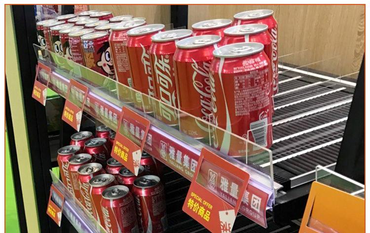 Soda coolers drink shelf glides 