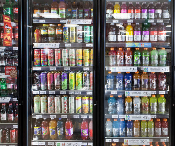 Supermarkt-Verkaufsautomaten mit Gefrierfach