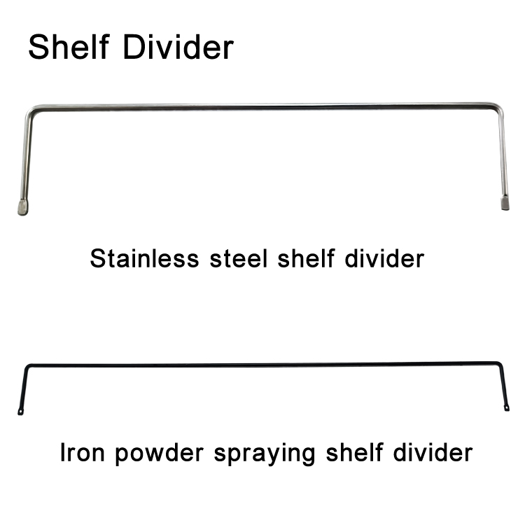 stainless steel shelf divider