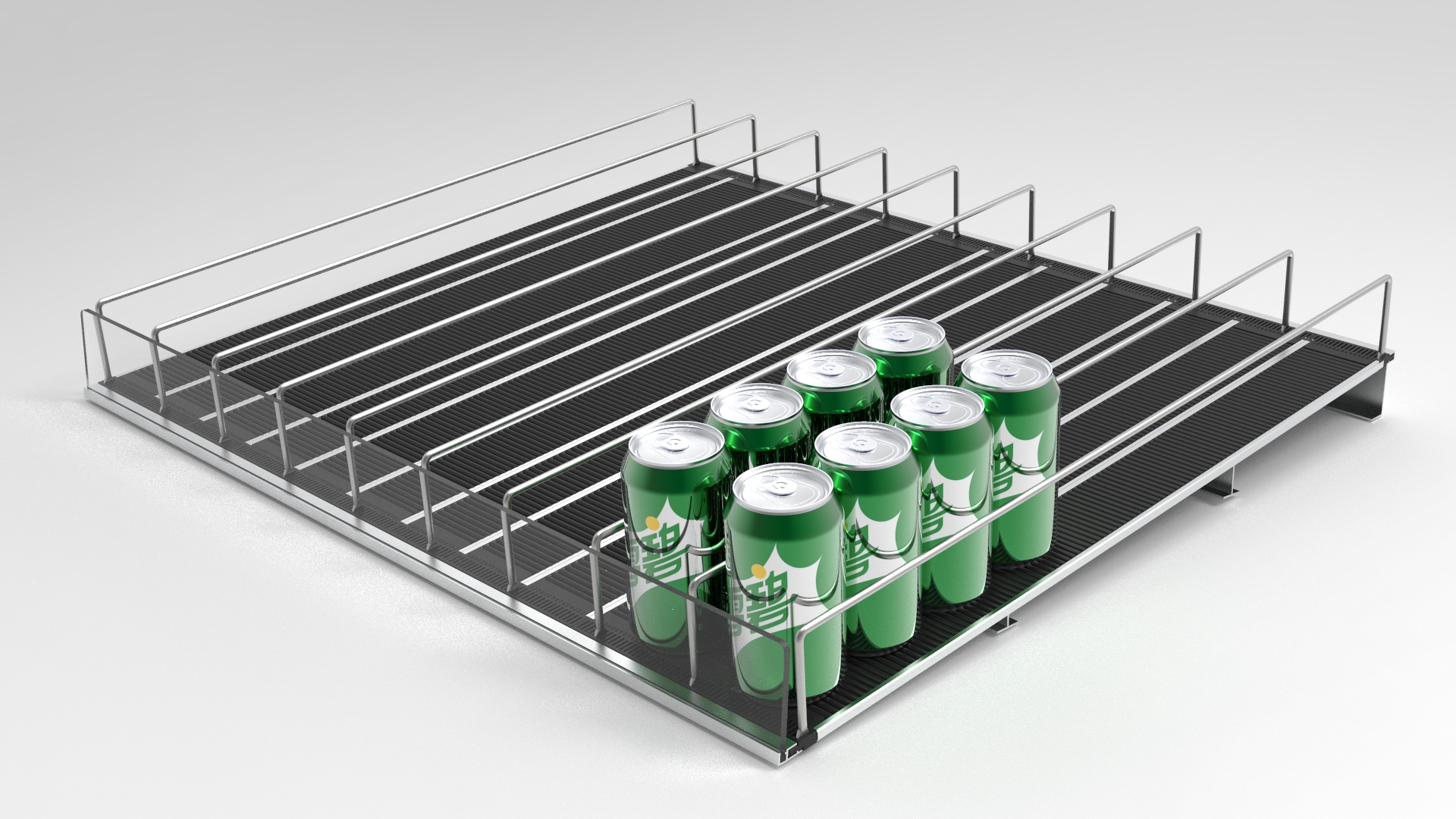 roller glides rack shelf