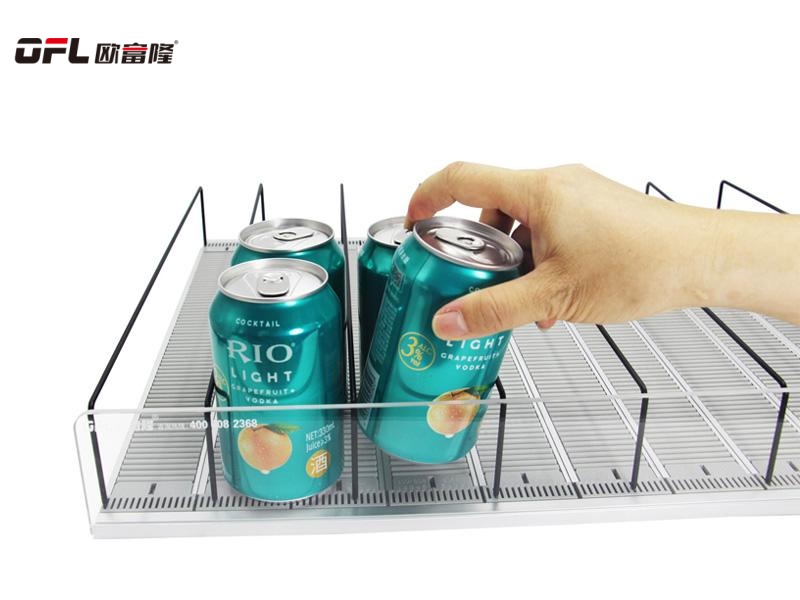 supermarket bottler drink shelf